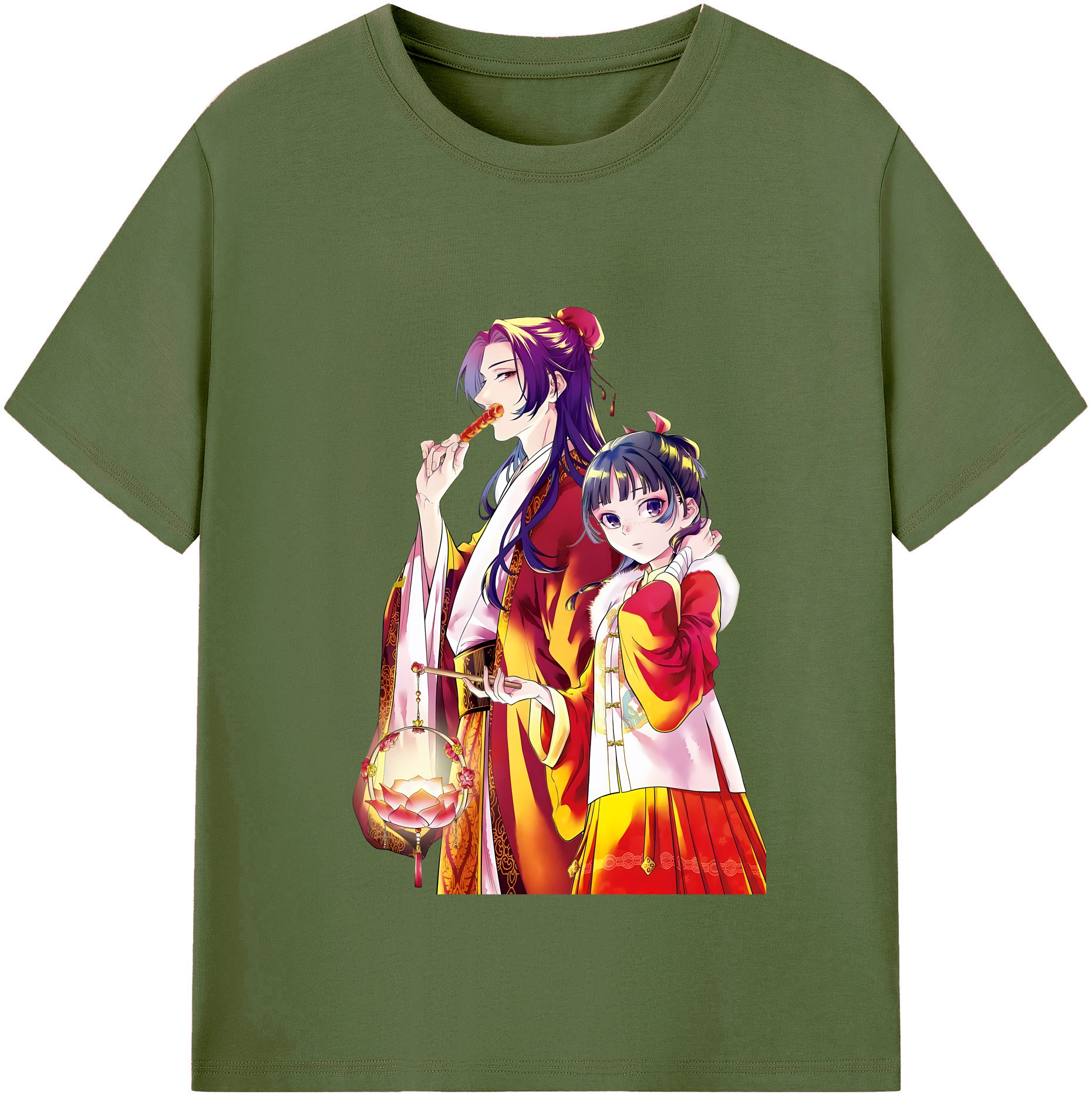 （画像用） 薬屋のひとりごと The Apothecary Diaries 綿100％半袖Tシャツ（フロントプリント）